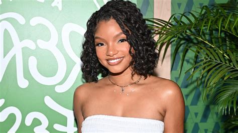 halle bailey sexy|Halle Bailey Shows Off Her Postpartum Body in Shimmery Bikini